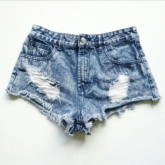 Forever 21 Pants - Forever 21 Acid Wash High Waist Jean Shorts Forever 21 Pants - Forever 21 Acid Wash High Waist Jean Shorts